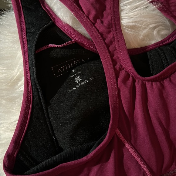 Athleta, Women’s Small, Energy Running Sports Bra Purple Tank Top - Picture 4 of 10